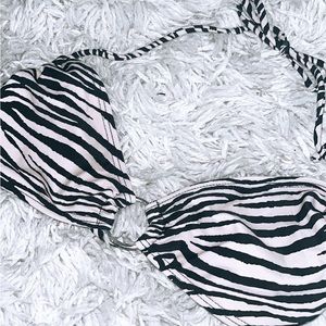 Tiger Print Bikini Top (Bottoms Separate)